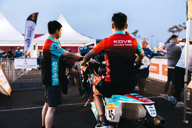 W2RC - RALLYE DU MAROC 2026 SUNIER Sunier (chn), Kove Factory Racing, Kove 450 Rally, FIM W2RC, Rally 2, ambiance during the Scrutineering of the Rallye du Maroc 2026, 4th round of the 2026 WR2C Championship from September 26 to 27, 2026 in Agadir, Morocco - AgadirMorocco  Copyright: xDamienxSaulnierx