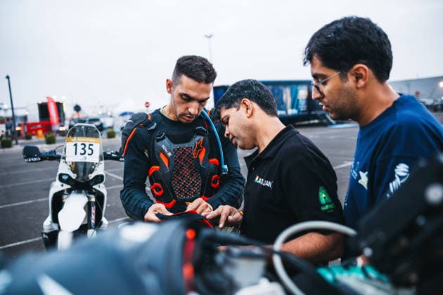 W2RC - RALLYE DU MAROC 2026 POUGET Guillaume (fra), GP Sandstorm Racing Team, Kove 450 Rally, FIM W2RC, Rally 2 MM, portrait during the Scrutineering of the Rallye du Maroc 2026, 4th round of the 2026 WR2C Championship from September 26 to 27, 2026 in Agadir, Morocco - AgadirMorocco  Copyright: xDamienxSaulnierx