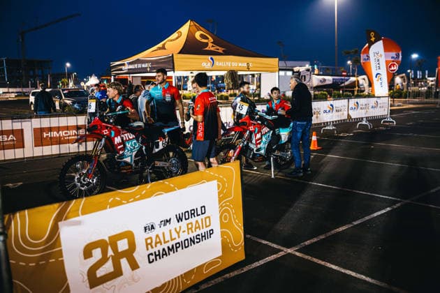 W2RC - RALLYE DU MAROC 2026 66 THERIC Neels (fra), Kove Factory Racing, Kove 450 Rally, FIM W2RC, Rally 2, ambiance during the Scrutineering of the Rallye du Maroc 2026, 4th round of the 2026 WR2C Championship from September 26 to 27, 2026 in Agadir, Morocco - AgadirMorocco  Copyright: xDamienxSaulnierx
