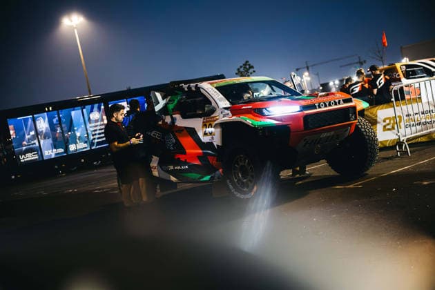 W2RC - RALLYE DU MAROC 2026 201 AL RAJHI Yazeed (ksa), ZENZ Dennis (ger), Toyota Hilux GR, Overdrive Racing, FIA W2RC, ULT T1+, ambiance during the Scrutineering of the Rallye du Maroc 2026, 4th round of the 2026 WR2C Championship from September 26 to 27, 2026 in Agadir, Morocco - AgadirMorocco Copyright: xDamienxSaulnierx