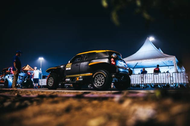W2RC - RALLYE DU MAROC 2026 222 DE MEVIUS Guillaume (bel), BAUMEL Mathieu (fra), X-Raid Mini JCW 3.0i, X-Raid Team, FIA W2RC, ULT T1+, ambiance during the Scrutineering of the Rallye du Maroc 2026, 4th round of the 2026 WR2C Championship from September 26 to 27, 2026 in Agadir, Morocco - AgadirMorocco  Copyright: xDamienxSaulnierx