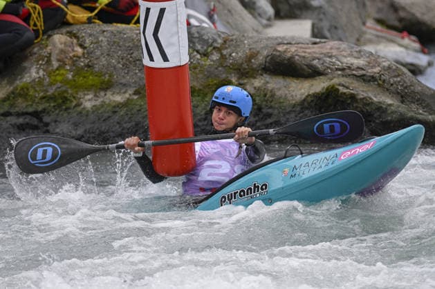 OTHER - Paddle - 2026 Paddle Europe Slalom Championships Photo by IPA ABACAPRESS.COM89014085 - Ivrea, Italy, September 26, 2026—2026 Paddle Europe Slalom Championships: Women s Kayak Cross Individual Time Trial at the Canoe Stadium in Ivrea—Lucia Pistoni_28_(ITA) wins the bronze medal during the 2026 Paddle Europe Slalom Championships Women s Kayak Cross Individual Time Trial at the Ivrea Stadium Ivrea Italy  Copyright: xIPAxSport ABACAx