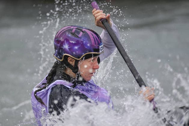 OTHER - Paddle - 2026 Paddle Europe Slalom Championships Photo by IPA ABACAPRESS.COM89014181 - Ivrea, Italy, September 26, 2026—Paddle Europe Slalom Championships 2026: Women s Kayak Cross Individual Time Trial at the Canoe Stadium in Ivrea Woods—Kimberley_5_(GBR) winning the gold medal during the 2026 Paddle Europe Slalom Championships Women s Kayak Cross Individual Time Trial at the Ivrea Stadium Ivrea Italy  Copyright: xIPAxSport ABACAx