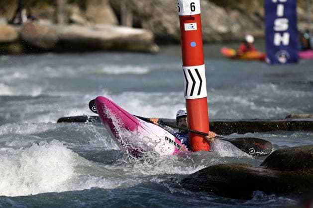 OTHER - Paddle - 2026 Paddle Europe Slalom Championships Photo by IPA ABACAPRESS.COM89014053 - Ivrea, Italy, September 26, 2026—Paddle Europe Slalom Championships 2026 Men’s Kayak Cross Individual Time Trial at Canoe Stadium Ivrea—Madore Mathurin_2_(FRA) in action during the 2026 Paddle Europe Slalom Championships men’s Kayak Cross Individual Time Trial at the Ivrea Stadium Ivrea Italy  Copyright: xIPAxSport ABACAx