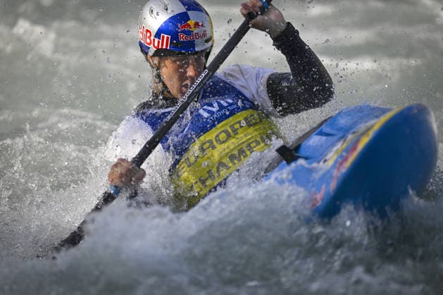 OTHER - Paddle - 2026 Paddle Europe Slalom Championships Photo by IPA ABACAPRESS.COM89014064 - Ivrea, Italy, September 26, 2026—2026 Paddle Europe Slalom Championships: Men’s Kayak Cross Individual Time Trial at the Canoe Stadium in Ivrea. Jakub Krejci_5_(CZE) in action during the 2026 Paddle Europe Slalom Championships men s Kayak Cross Individual Time Trial at the Ivrea Stadium Ivrea Italy  Copyright: xIPAxSport ABACAx