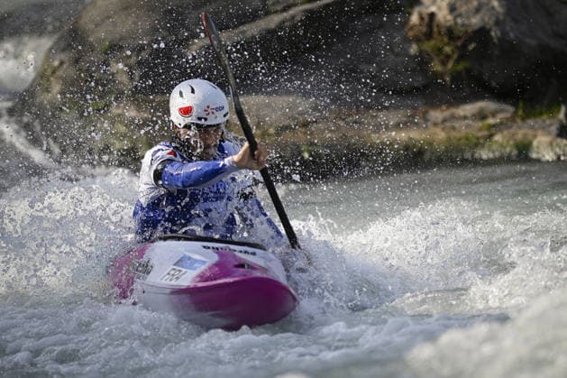 OTHER - Paddle - 2026 Paddle Europe Slalom Championships Photo by IPA ABACAPRESS.COM89014065 - Ivrea, Italy, September 26, 2026—Paddle Europe Slalom Championships 2026 Men s Kayak Cross Individual Time Trial at the Canoe Stadium in Ivrea—Madore Mathurin_2_(FRA) in action during the 2026 Paddle Europe Slalom Championships men s Kayak Cross Individual Time Trial at the Ivrea Stadium Ivrea Italy  Copyright: xIPAxSport ABACAx