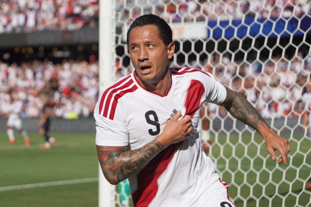 Gianluca Lapadula of Peru celebrates a goal during a friendly match between the United States and Peru at Inter&Co Stadium in Orlando, United States, 26 September 2026. International Friendly, Länderspiel, Nationalmannschaft United States vs. Peru !ACHTUNG: NUR REDAKTIONELLE NUTZUNG!  Copyright: xKennethxFernandezx AMDEP3152 20260927-55021515784_1