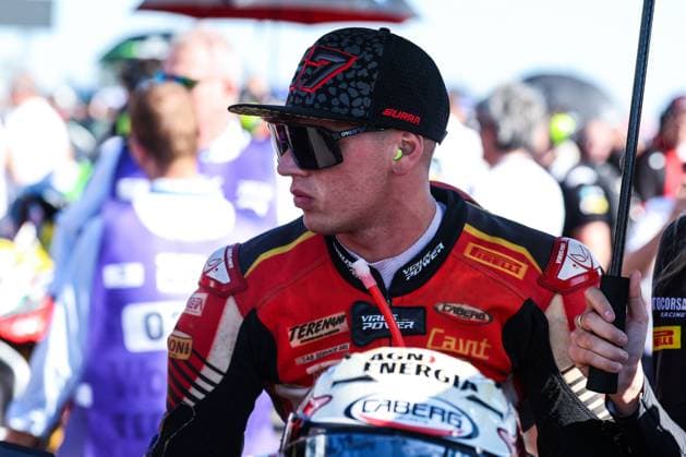 SBK Round 10 EICMA Italian Round (Grid Race 1) in San Martino del Lago, Italy - 26 Sep 2026 Alberto Surra of Motocorsa Racing with Ducati Panigale V4R seen during Grid Race 1 of SBK Round 10 EICMA Italian Round. San Martino del Lago Italy Copyright: xFabrizioxCarabellix xSOPAxImagesx Fabrizio-Carabelli-1454096