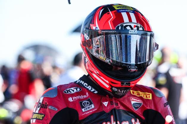SBK Round 10 EICMA Italian Round (Grid Race 1) in San Martino del Lago, Italy - 26 Sep 2026 Nicolo Bulega of Aruba.it Racing - Ducati with Ducati Panigale V4R seen during Grid Race 1 of SBK Round 10 EICMA Italian Round. San Martino del Lago Italy Copyright: xFabrizioxCarabellix xSOPAxImagesx Fabrizio-Carabelli-1454099