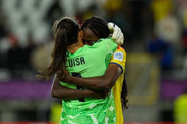 Luisa AGUDELO seen celebrating during 2026 FIFA U-20 Women™s World Cup Bronze Final match between teams of Italy and Colombia in Lodz, Poland (Tomasz Karczewski Ball Raw Images) Lodz Stadion Miejski LKS Lodz Poland Copyright: xTomaszxKarczewskix tomaszkarczewski_wlochy_kolumbia_u20_2627_TK1_4225