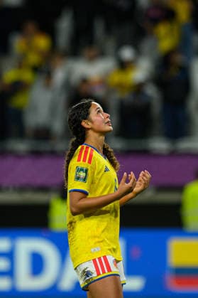 Brenda CARDONA seen during 2026 FIFA U-20 Women™s World Cup Bronze Final match between teams of Italy and Colombia in Lodz, Poland (Tomasz Karczewski Ball Raw Images) Lodz Stadion Miejski LKS Lodz Poland Copyright: xTomaszxKarczewskix tomaszkarczewski_wlochy_kolumbia_u20_2627_TK1_4302-2