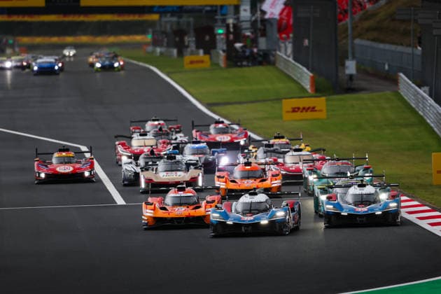 FIA WEC - 6 HOURS OF FUJI 2026 start of the race, depart, 19 CHATIN Paul-Loup (fra), JAMINET Mathieu (fra), JUNCADELLA Daniel (esp), Genesis Magma Racing, Genesis GMR-001 19, Hypercar, 35 HABSBURG Ferdinand (aut), MILESI Charles (fra), Alpine Endurance Team, Alpine A424 35, Hypercar, 36 GOUNON Jules (fra), MARTINS Victor (fra), Alpine Endurance Team, Alpine A424 36, Hypercar, action during the 6 Hours of Fuji 2026, 6th round of the 2026 FIA World Endurance Championship, from September 25 to 27, 2026 on the Fuji Speedway in Oyama, Shizuoka, Japan - OyamaJapan  Copyright: xANTONINxVINCENTx