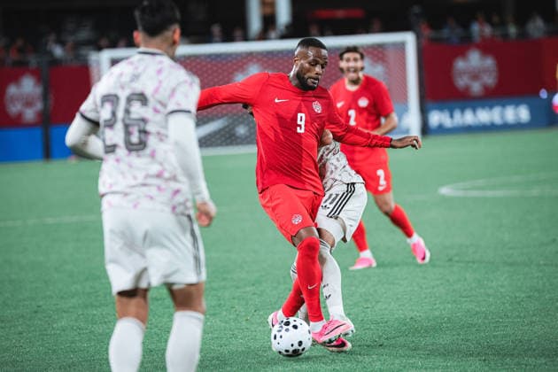 September 26, 2026, Toronto, Ontario, Toronto: Cyle Larin 9 of Canada in action during International Friendly, Länderspiel, Nationalmannschaft between Canada and Chile at BMO Field, Toronto on September 26, 2026. International Friendly Canada 1:0 Chile  - ZUMAn333 20260926_znp_n333_003 Copyright: xKaxLokxNgx
