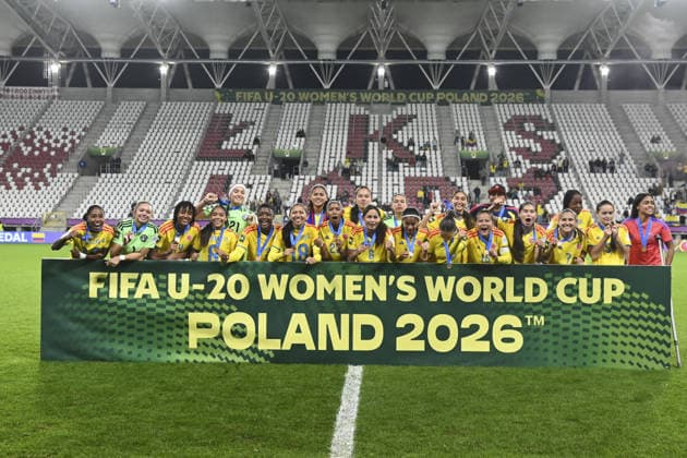 SOCCER - FIFA World Cup, WM, Weltmeisterschaft, Fussball - U-20 Women s - Italy vs. Colombia Photo by IPA ABACAPRESS.COM89007586 - The Colombian team won bronze medals after the third-place match of the FIFA U-20 Women s World Cup between Italy and Colombia, held in Lódz, Poland, on September 26, 2026 Lodz Poland  Copyright: xIPAxSport ABACAx