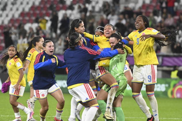 SOCCER - FIFA World Cup, WM, Weltmeisterschaft, Fussball - U-20 Women s - Italy vs. Colombia Photo by IPA ABACAPRESS.COM89007606 - The Colombian team celebrates after winning the bronze medal in the third-place match of the FIFA U-20 Women s World Cup between Italy and Colombia, held in Lodz, Poland, on September 26, 2026 Lodz Poland  Copyright: xIPAxSport ABACAx