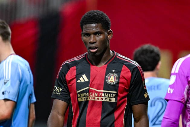 ATLANTA, GA - SEPTEMBER 26: Breel Embolo 36 of Atlanta reacts during the MLS, Fussball Herren, USA match between New York City FC and Atlanta United FC on September 26th, 2026 at Mercedes-Benz Stadium in Atlanta, GA. (Photo by Rich von Biberstein Icon Sportswire) SOCCER: SEP 26 MLS Atlanta United vs New York City FC EDITORIAL USE ONLY Icon260926023