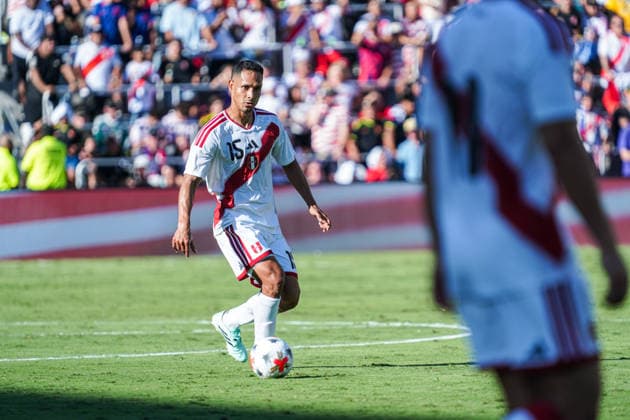 Peru v USA in a friendly Florida Series Match, Orlando, Florida Orlando, Florida, USA, September 26, 2026, Peru player Renzo GarcÃ s 15 at Inter.Co Stadium. Copyright: xMartyxJean-Louisx