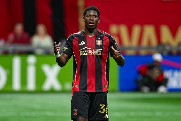 ATLANTA, GA - SEPTEMBER 26: Breel Embolo 36 of Atlanta reacts during the MLS, Fussball Herren, USA match between New York City FC and Atlanta United FC on September 26th, 2026 at Mercedes-Benz Stadium in Atlanta, GA. (Photo by Rich von Biberstein Icon Sportswire) SOCCER: SEP 26 MLS Atlanta United vs New York City FC EDITORIAL USE ONLY Icon260926046