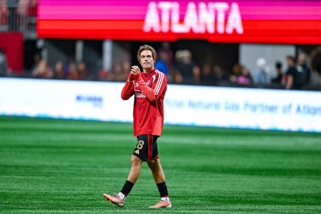 ATLANTA, GA - SEPTEMBER 26: Will Reilly 28 of Atlanta reacts following the conclusion of the MLS, Fussball Herren, USA match between New York City FC and Atlanta United FC on September 26th, 2026 at Mercedes-Benz Stadium in Atlanta, GA. (Photo by Rich von Biberstein Icon Sportswire) SOCCER: SEP 26 MLS Atlanta United vs New York City FC EDITORIAL USE ONLY Icon260926047