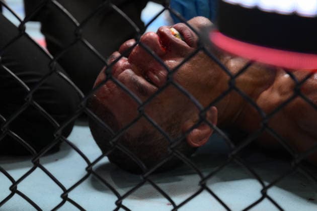 September 26, 2026, Las Vegas, Nevada, USA: RAUL ROSAS JR. defeated RAONI BARCELOS by TKO (slam) at 1:38 of Round 5 during UFC Fight Night at the UFC APEX in Las Vegas. UFC Fight Night: Raul Rosas Jr. Defeated Raoni Barcelos By TKO (Slam) At 1:38 Of Round 5  - ZUMAo117 20260926_zsp_o117_008 Copyright: xMikaelxOnax