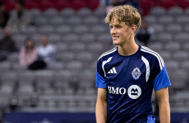 September 26, 2026, Vancouver, Bc, CANADA: Vancouver Whitecaps Valter Sedin (49) warms up prior to an MLS, Fussball Herren, USA soccer match, in Vancouver, on Saturday, Sept. 26, 2026. Canada News - September 26, 2026  - ZUMAc35_ 20260926_zaf_c35_170 Copyright: xJacobxMallarix