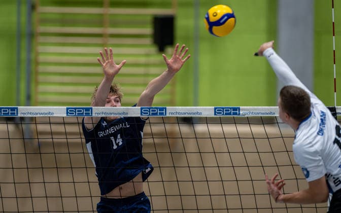 Volleyball, 2026–2027 Season, 2nd Bundesliga North, September 26, 2026, Matchday 2, Men s, TuB Bocholt Blue vs. FC Schuettorf White, Referees: Fons Hoffmann (TuB Bocholt), Felix Orthmann (FC Schuettorf 09), Bocholt Sporthalle West, North Rhine-Westphalia, Germany 260926_vb_tub-bocholt_fc-schuettorf_59241