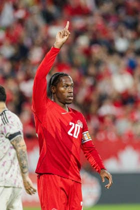 Jonathan David of Canada in action during the International Friendly, Länderspiel, Nationalmannschaft match between Canada and Chile on September 26th, 2026 in BMO Field, Toronto, Ontario, Canada Copyright: xCurtisxWongx xSPPx Sportspressphoto_SPR240859