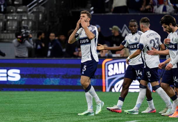 September 26, 2026, Vancouver, Bc, CANADA: Vancouver Whitecaps Thomas Muller (13) celebrates after scoring a goal against D.C. United during the second half of an MLS, Fussball Herren, USA soccer match, in Vancouver, on Saturday, Sept. 26, 2026. Canada News - September 26, 2026  - ZUMAc35_ 20260926_zaf_c35_207 Copyright: xJacobxMallarix