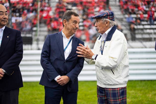 FIA WEC - 6 HOURS OF FUJI 2026 FILLON Pierre (fra), President of ACO, Sir Jackie Stewart, portrait, ambiance on the grid during the 6 Hours of Fuji 2026, 6th round of the 2026 FIA World Endurance Championship, from September 25 to 27, 2026 on the Fuji Speedway in Oyama, Shizuoka, Japan - OyamaJapan  Copyright: xJULIENxDELFOSSEx