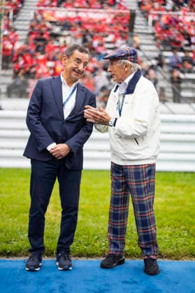 FIA WEC - 6 HOURS OF FUJI 2026 FILLON Pierre (fra), President of ACO, Sir Jackie Stewart, portrait, ambiance on the grid during the 6 Hours of Fuji 2026, 6th round of the 2026 FIA World Endurance Championship, from September 25 to 27, 2026 on the Fuji Speedway in Oyama, Shizuoka, Japan - OyamaJapan  Copyright: xJULIENxDELFOSSEx