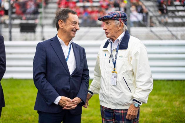 FIA WEC - 6 HOURS OF FUJI 2026 FILLON Pierre (fra), President of ACO, Sir Jackie Stewart, portrait, ambiance on the grid during the 6 Hours of Fuji 2026, 6th round of the 2026 FIA World Endurance Championship, from September 25 to 27, 2026 on the Fuji Speedway in Oyama, Shizuoka, Japan - OyamaJapan  Copyright: xJULIENxDELFOSSEx