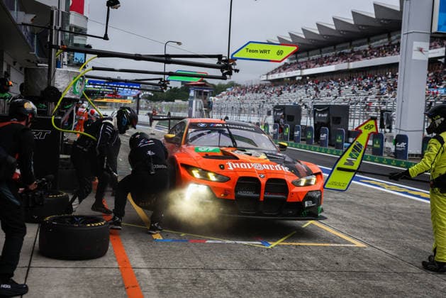 FIA WEC - 6 HOURS OF FUJI 2026 69 HARPER Dan (gbr), McINTOSH Anthony (usa), THOMPSON Parker (can), Team WRT, BMW M4 GT3 Evo 69, LM GT3, action pitstop, arrêt aux stands during the 6 Hours of Fuji 2026, 6th round of the 2026 FIA World Endurance Championship, from September 25 to 27, 2026 on the Fuji Speedway in Oyama, Shizuoka, Japan - OyamaJapan Copyright: xANTONINxVINCENTx