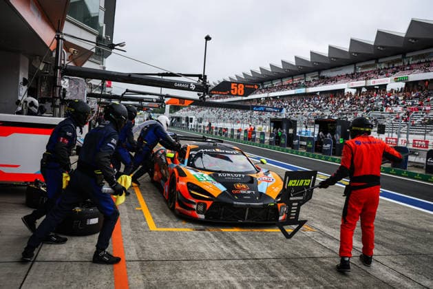FIA WEC - 6 HOURS OF FUJI 2026 58 GEHRSITZ Finn (ger), GOETHE Benjamin (ger), WEST Alexander (swe), Garage 59, McLaren 720S GT3 Evo 58, LM GT3, action pitstop, arrêt aux stands during the 6 Hours of Fuji 2026, 6th round of the 2026 FIA World Endurance Championship, from September 25 to 27, 2026 on the Fuji Speedway in Oyama, Shizuoka, Japan - OyamaJapan Copyright: xANTONINxVINCENTx