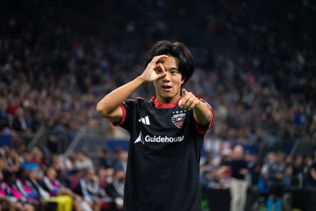 VANCOUVER, CANADA - SEPTEMBER 26: Kimito Nono of DC United celebrates after scoring their first goal during the Major League Soccer match between Vancouver Whitecaps FC and DC United at BC Place Stadium on September 26, 2026 in Vancouver, British Columbia, Canada. Copyright: xAmyxElle SPPx Sportspressphoto_SPR240911