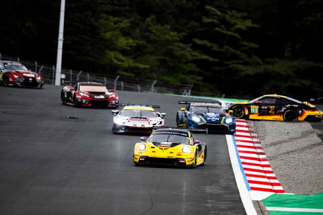FIA WEC - 6 HOURS OF FUJI 2026 91 BOGUSLAVSKIY Timur, COTTINGHAM James (gbr), GUVEN Ayhancan (tur), Manthey DK Engineering, Porsche 911 GT3 R (992.2) 91, LM GT3, action during the 6 Hours of Fuji 2026, 6th round of the 2026 FIA World Endurance Championship, from September 25 to 27, 2026 on the Fuji Speedway in Oyama, Shizuoka, Japan - OyamaJapan Copyright: xFabrizioxBoldonix