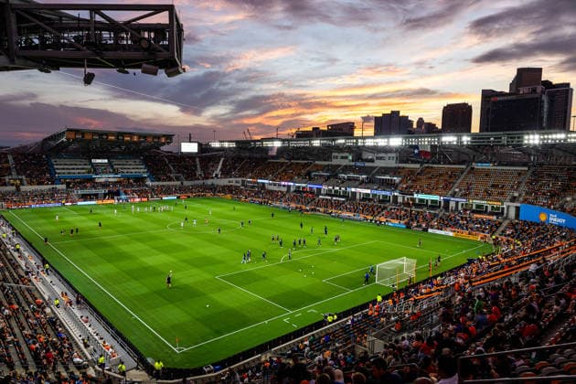 September 26, 2026, Houston, Texas, USA: A general view of shell energy stadium during the MLS, Fussball Herren, USA game between the Houston Dynamo and Sporting KC at Shell Energy Stadium. Soccer 2026: Sporting KC 2:0 Houston Dynamo  - ZUMAn340 20260926_zsp_n340_004 Copyright: xJoexNogalskix