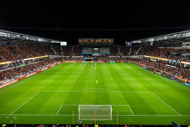 September 26, 2026, Houston, Texas, USA: A general view of Shell Energy Stadium during the MLS, Fussball Herren, USA game between the Houston Dynamo and Sporting KC at Shell Energy Stadium. Soccer 2026: Sporting KC 2:0 Houston Dynamo  - ZUMAn340 20260926_zsp_n340_005 Copyright: xJoexNogalskix