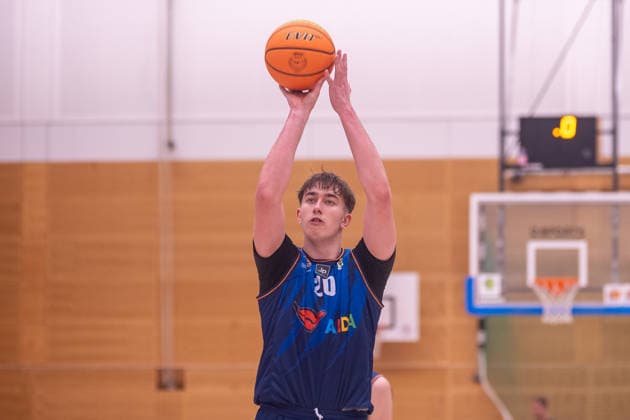 Bruno Loll, Seawolves Academy, 20 free throws; SG ART Giants Düsseldorf vs. Seawolves Academy, Basketball, Barmer 2 BBL, Pro B North, Matchday 1, 2026–2027 Season, September 26, 2026, SG ART Giants Düsseldorf vs. Seawolves Academy, Basketball, Barmer 2 BBL, Pro B North, Matchday 1, 2026–2027 Season, September 26, 2026, Düsseldorf Copyright: xEibner-Pressefoto ThomasxHaeslerx EP_THR