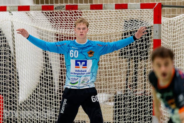 Krefeld, September 26, 2026, Handball, Men s, 3rd Division, Southwest, Matchday 6, 2026–2027 HSG Krefeld Niederrhein vs. Bergische Panther Magnus Berblinger Bergische Panther, 60 during the game