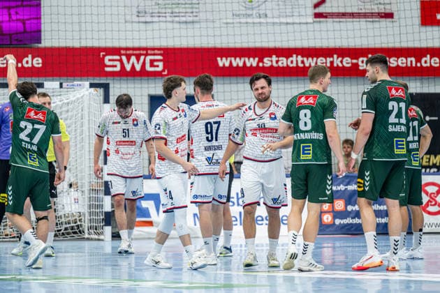 2nd Handball Bundesliga: TV Hüttenberg vs. GWD Minden, September 26, 2026; David Sehnke (TV Hüttenberg), 4; Vit Reichl (TV Hüttenberg), 19; 2nd Handball Bundesliga: TV Hüttenberg vs. GWD Minden, Hüttenberg, September 26, 2026 Copyright: xBEAUTIFULxSPORTS Roeczeyx