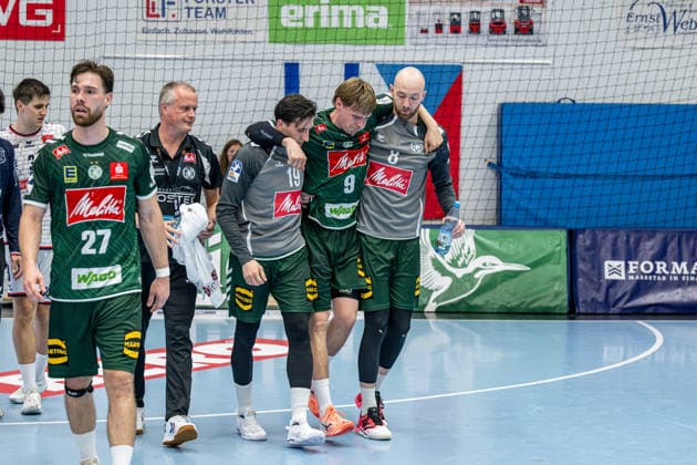 2 Handball Bundesliga: TV Hüttenberg vs. GWD Minden, September 26, 2026; Jakub Å terba (GWD Minden), 19, Morten Hempel Jensen GWD Minden, 9, Alexander Weck GWD Minden, 73 2 Handball Bundesliga TV Hüttenberg GWD Minden Hüttenberg, September 26, 2026 Copyright: xBEAUTIFULxSPORTS Roeczeyx