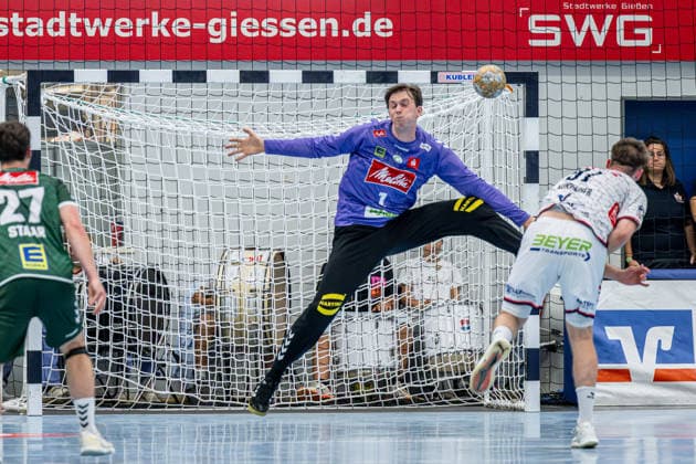 2 Handball Bundesliga: TV Hüttenberg vs. GWD Minden, September 26, 2026; Malte Semisch (GWD Minden), 1; David Kuntscher (TV Hüttenberg), 97; 2 Handball Bundesliga: TV Hüttenberg vs. GWD Minden, Hüttenberg, September 26, 2026 Copyright: xBEAUTIFULxSPORTS Roeczeyx