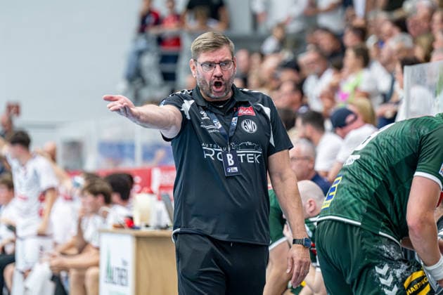2nd Handball Bundesliga TV: Hüttenberg vs. GWD Minden, September 26, 2026; Aaron Ziercke, GWD Minden; 2nd Handball Bundesliga TV: Hüttenberg vs. GWD Minden; Hüttenberg, September 26, 2026 Copyright: xBEAUTIFULxSPORTS Roeczeyx