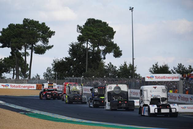 FFSA 24 HEURES CAMIONS 2026 44 ANDRE Jonathan (fra), Team Lion Truck Racing, MAN, 21 SOUSA RaphaÃ«l (fra), Team Viry Truck Racing, Freightliner, 40 MONTAGNE Lionel (fra), Team Aravi Racing, Renault, 89 BERNARD Matthieu (fra), Team MB Truck Racing, MAN, action, during the 5th round of the Championnat de France FFSA Camions 2026, 24 Heures Camions, from September 26 to 27, 2026 on the Bugatti Circuit, in Le Mans, France - Le MansFrance  Copyright: xRAINIERxEHRHARDTx