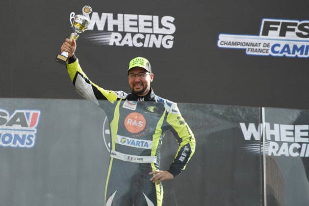 FFSA 24 HEURES CAMIONS 2026 ANDRE Jonathan (fra), Team Lion Truck Racing, MAN, podium, portrait, during the 5th round of the Championnat de France FFSA Camions 2026, 24 Heures Camions, from September 26 to 27, 2026 on the Bugatti Circuit, in Le Mans, France - Le MansFrance  Copyright: xRAINIERxEHRHARDTx