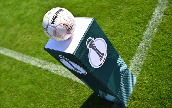 September 27, 2026 Soccer Season 2026–2027 DFB Cup Women s Club Cup Round 1 SpVgg Greuther Fürth Kleeblatt vs. TSG 1899 Hoffenheim Sports photo by Zink xwoxzix; regulations prohibit any use of photographs as image sequences and or quasi-video, feature, impression, symbolic image, stock photo, match ball, ball on a pedestal with coat of arms, logo, emblem