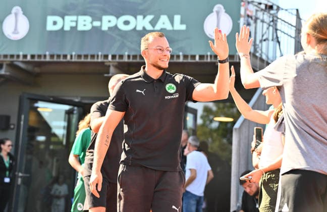 September 27, 2026 Soccer Season 2026–2027 DFB Cup Women s Club Cup First Round SpVgg Greuther Fürth Kleeblatt vs. TSG 1899 Hoffenheim Sports photo by Zink xwoxzix; regulations prohibit any use of photographs as image sequences and or quasi-video. Felix Bernhard, Coach, SpVgg Greuther Fürth