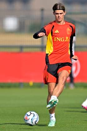 Belgium v France - UEFA Nations League 2026 Media Activities 27 09 2026 TUBEKE, BELGIUM - SEPTEMBER 27 : De Ketelaere Charles midfielder of Belgium during a training session ahead of the UEFA Nations League tournament league phase matchday 2 group A1 match between Belgium and France on September 27, 2026 in Tubeke, Belgium, 27 09 2026 Tubeke Belgium  Copyright: xSesx