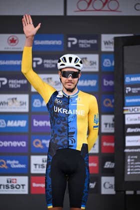 2026 UCI Road World Championships Picture by Chris Auld SWpix.com - 27 09 2026 - Cycling - 2026 UCI Road World Championships - MontrÃ al, Canada - Men Elite Road Race - Heorhii Antonenko (Ukraine) Copyright: x xSWpix.comx(t axPhotographyxHubxLtd)xChrisxAuld SWpix.comx SWP-3521-4610