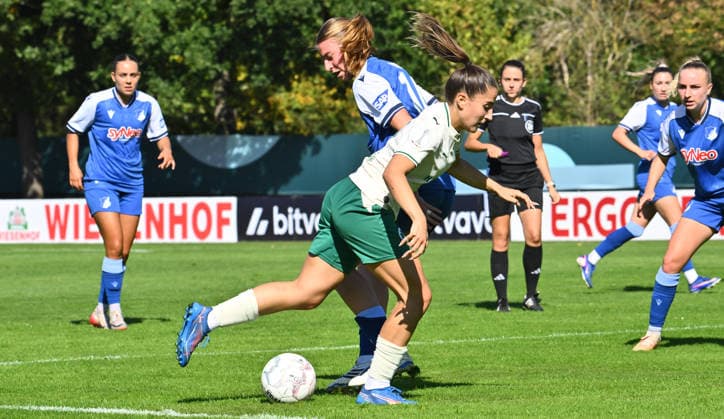 September 27, 2026 Soccer Season 2026–2027 DFB Cup Women s Club Cup First Round SpVgg Greuther Fürth Kleeblatt vs. TSG 1899 Hoffenheim Sports photo by Zink xwoxzix; regulations prohibit any use of photographs as image sequences and or quasi-video. Aurora Tornaquindici 16, SpVgg Greuther Fürth vs. Lisa Doorn 14, TSG Hoffenheim